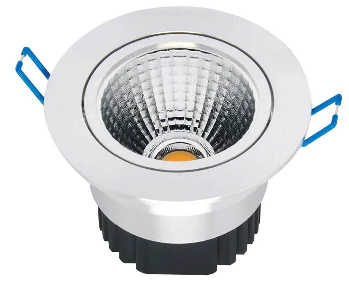 / Dimmable COB Led Downlights 9W 12W 15W led Plafonnier Encastré 120 Angle AC110-240V + CE ROHS UL