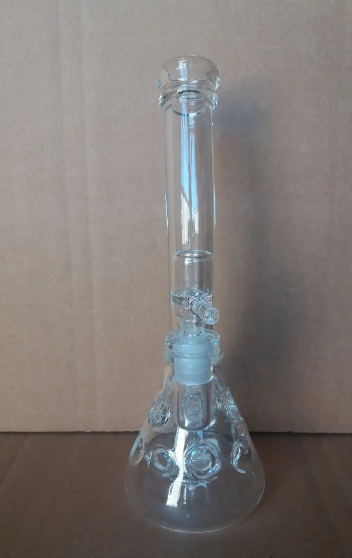 roue d'eau fraîche bongs en verre double filtration compensation 14.4mm nid d'abeille recycleur eau moulin à tuyaux en verre roue bong en verre livraison gratuite