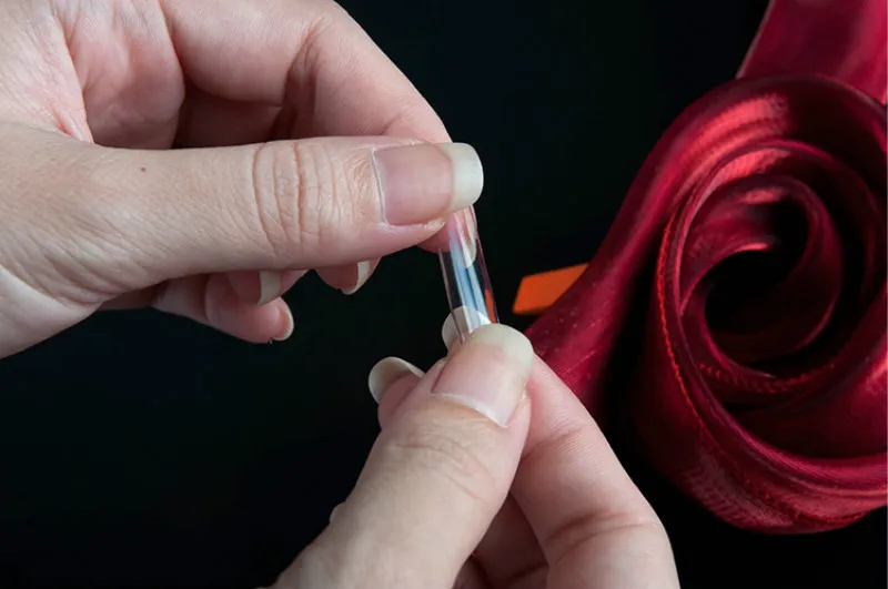 Nail Art False Paznokcie- 500 Porady Stiletto Zakrzywione Przezroczyste Francuskie Porady Nail Fold the Trace Profesjonalne Paznokcie Sztuczne Paznokcie