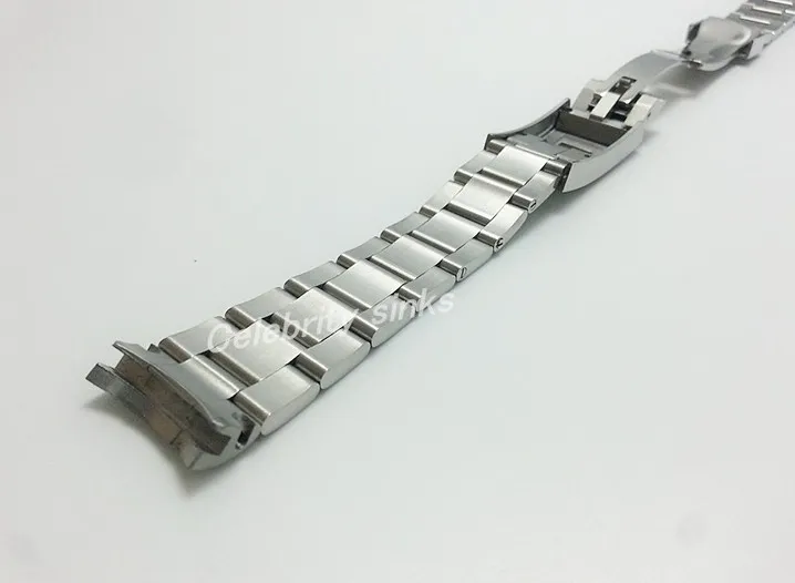 20mm spänne 16mm Ny högkvalitativ borstad finish Pure Solid rostfritt stål Watchband Bands Watch Strap Armband för Watch9444093