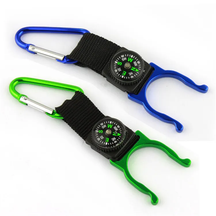 الكثير من الأدوات الخارجية Carabiner Aquarius Buckle Gear Buckle مع Compass Campang