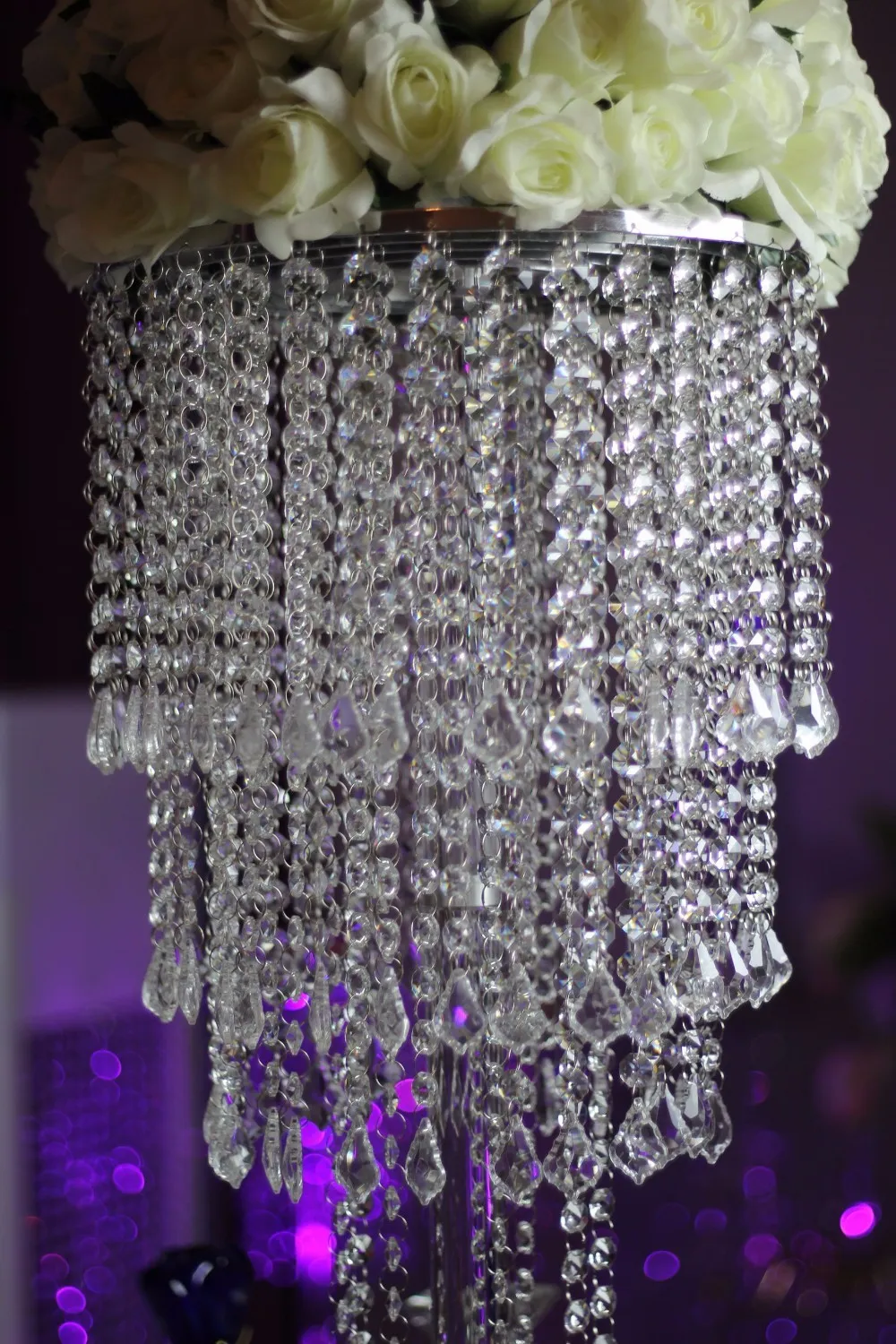 Hot Sale Acrylic Wedding Column Crystal Pillar För Bröllopssteg Dekoration