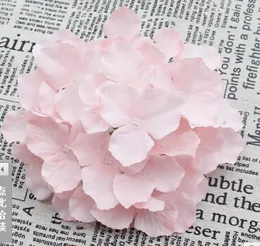 Cabeça de flor de seda decorativa de hortênsia artificial de 18 cm/7,1