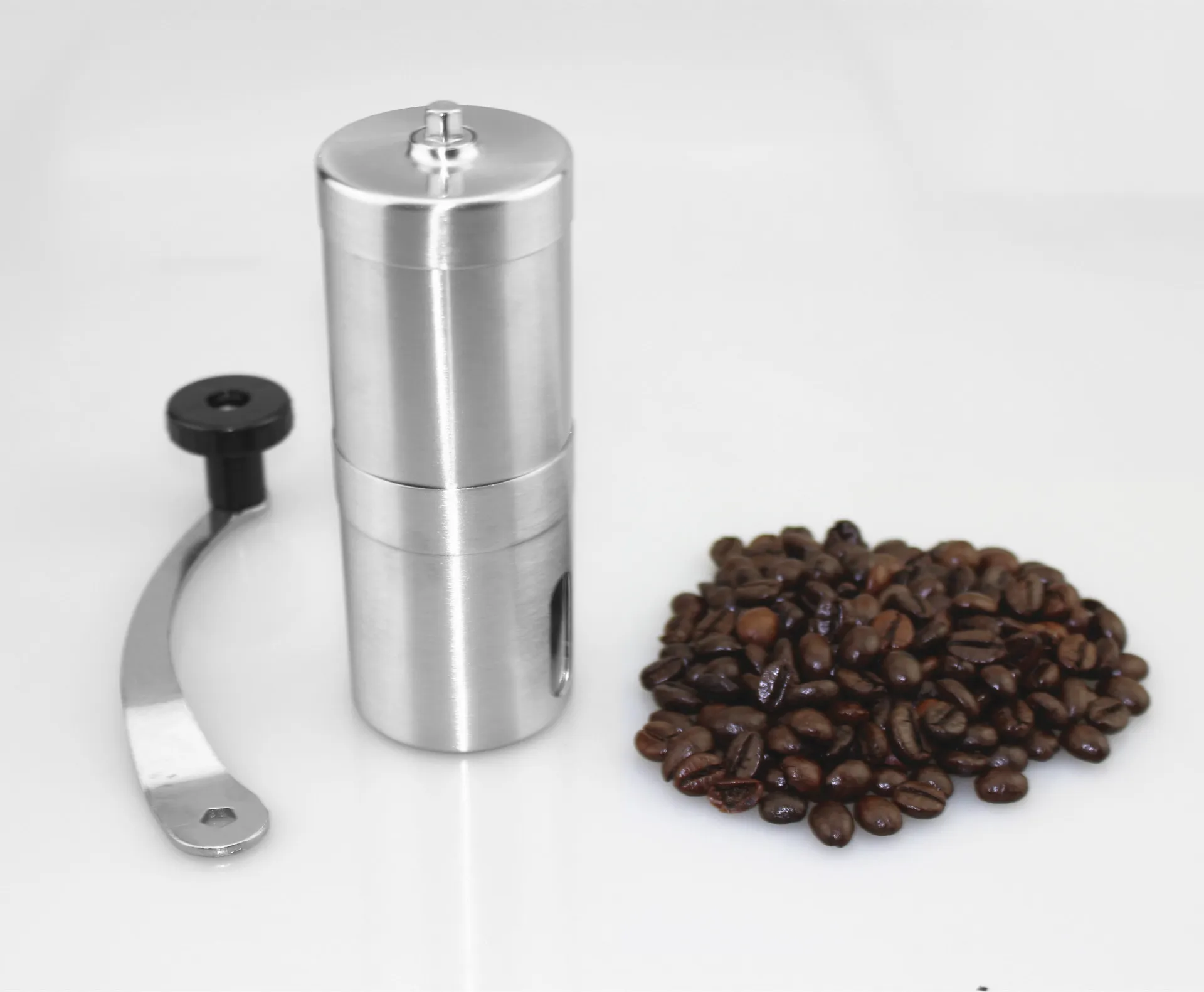 Kaffeböna Mills Grinder Manual Portable Kökslipningsverktyg Rostfritt Stål Parfymery Cafe Bar Handgjorda Support OEM Gratis frakt