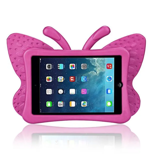 Leuke Vlinder Schokbestendige Tablet PC Cases Tassen EVA Foam Super Protection Stand Cover voor Ipad 234 Ipad Mini 123 105 Tabelt 3995044