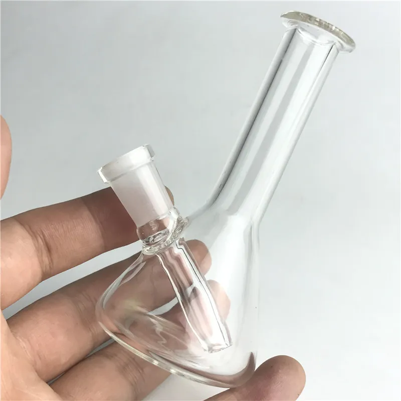 10mm 여성 미니 유리 봉 물 파이프 4.3 인치 두꺼운 Pyrex Recycler 유리 Heady 물 봉 흡연에 대 한