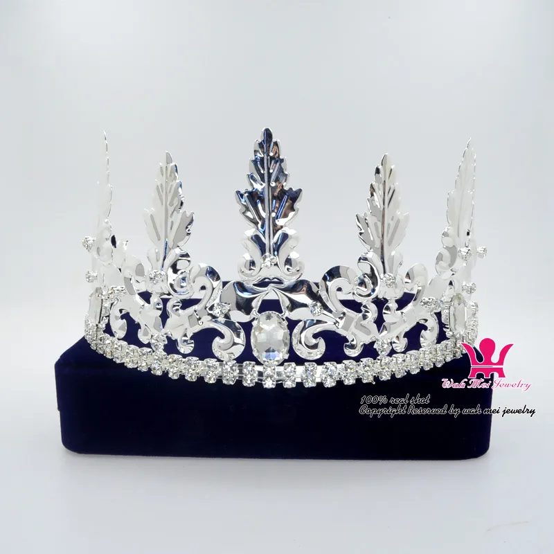 Noble King Queen Crown Imperial mittelalterlicher Tiara Stirnband Festzug Party Kostüm für Männer oder Frauen Haarzubehör Cosplay Requisiten 00047950085