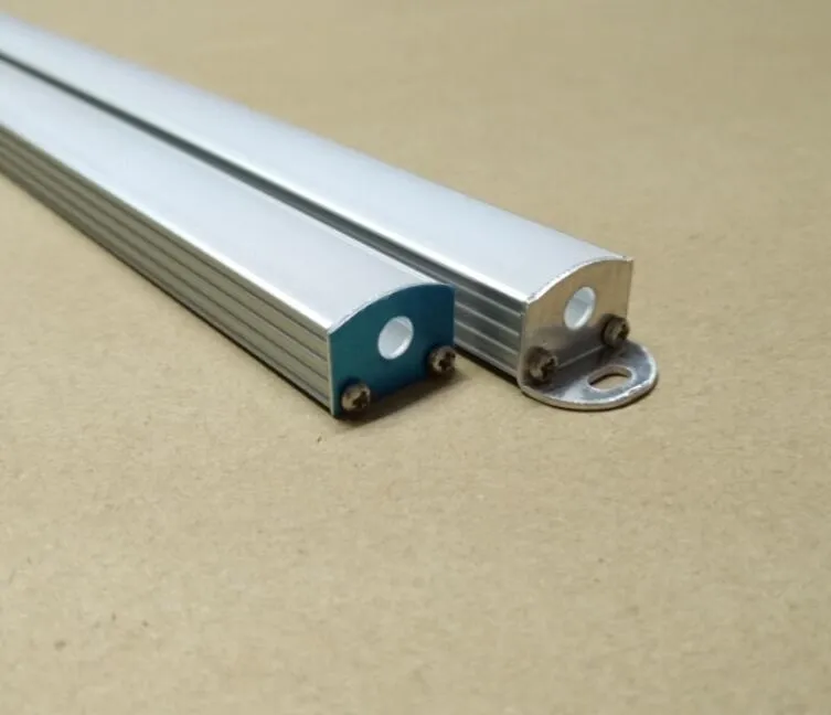 Profilé aluminium led pour ampoules led, avec couvercle diffus laiteux ou couvercle transparent, livraison gratuite, offre spéciale