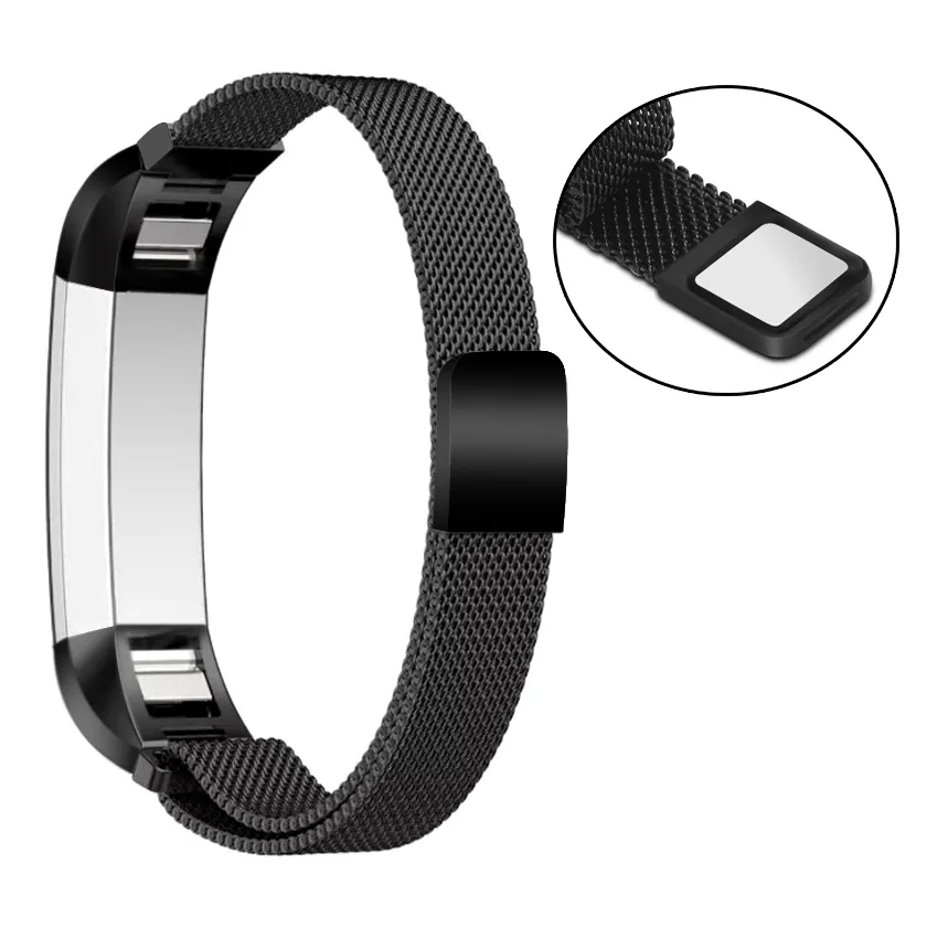 Ny f￤rg f￶r Fitbit Alta Magnetic Milanese Loop Metal Armband Band Watch Band rostfritt st￥l Wrist Strap Armband Accessories Pk Charge 2