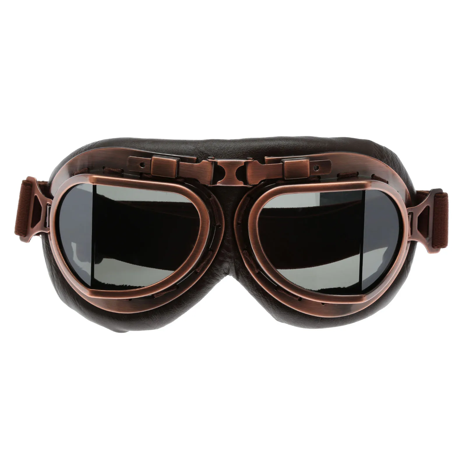 Vintage Motocross Goggles With UV Protection For Aviator Pilot