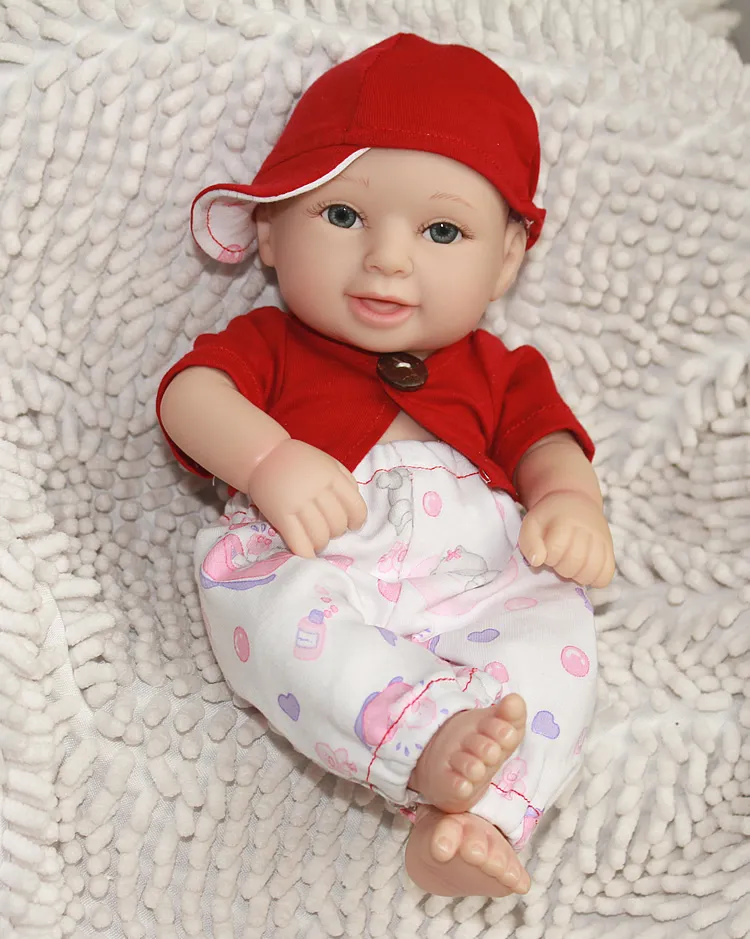 10 Inch Handmade Full Body Silicone Vinyl Doll Reborn Twins Princess Girl And Boy Babies With Painted Hair Kids Christmas Birthday Gift