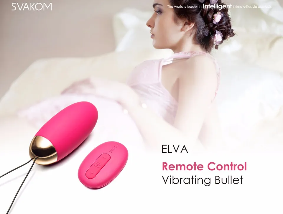 SVAKOM ELVA Remote Control Wireless Bullet Vibrator, 26 Functions  Waterproof Silicone Vibrating Egg for Women from Dhgate Adult Toys