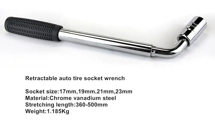 Chowany Auto Wheel Opon Demonate Socket Wrench Narzędzia ręczne Ręcznie Oszczędność Pasek 3szt Combo Gniazdo Spanner 17-23mm Gorąca Sprzedaż