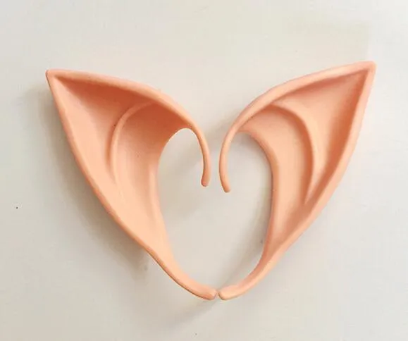 Hem Garden Festival Mysterious Elf Ears Fairy Cosplay Tillbehör Latex Soft ProThetic False Ear Halloween Party Masks Cos Mask XB1