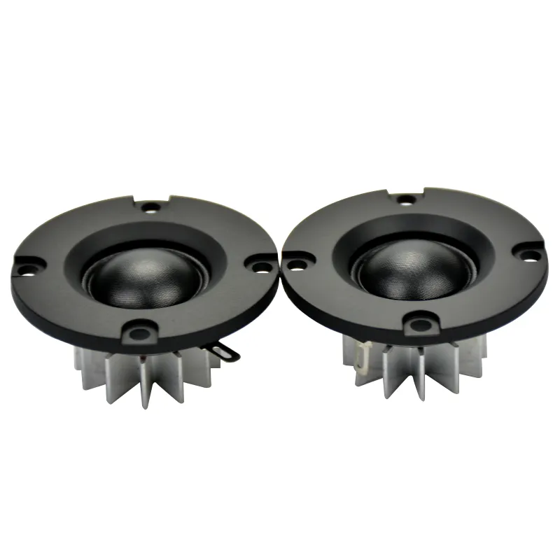 Freeshipping 2pcs 2 pouces HIFI Tweeter 50mm 25 W Haut-parleur ABS Frost Panel 6 ohm 6ohm Aluminium Radiateur Passionné DIY Selvage Néodyme Tweete