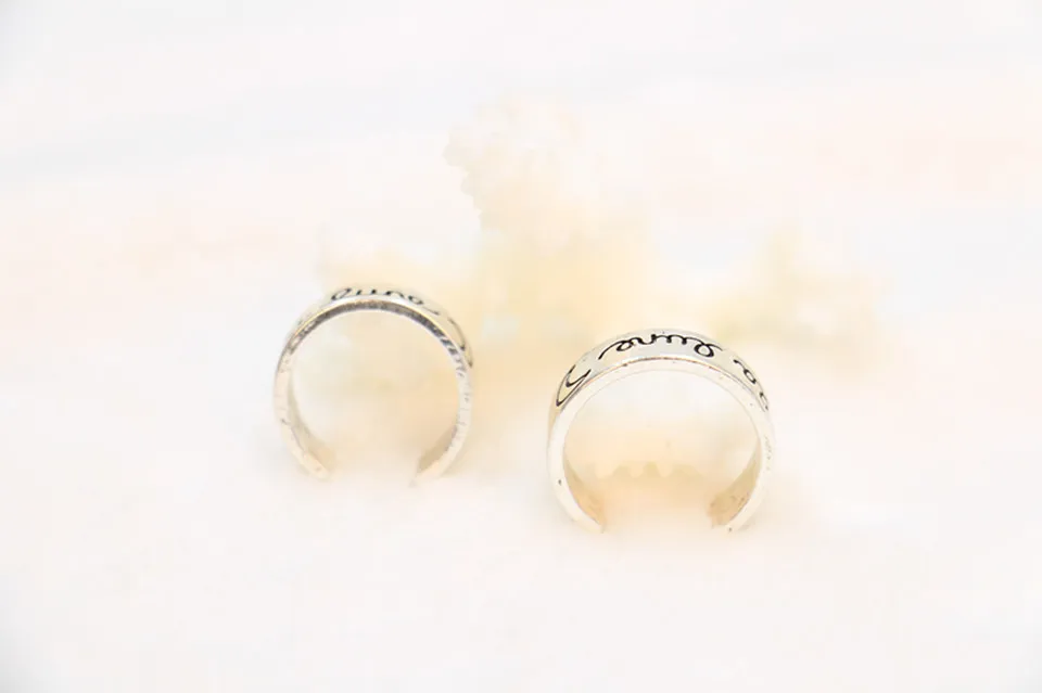 Fashion "La lune" moon ring, MIdi finger flat ring The new starting two size rings for women and men