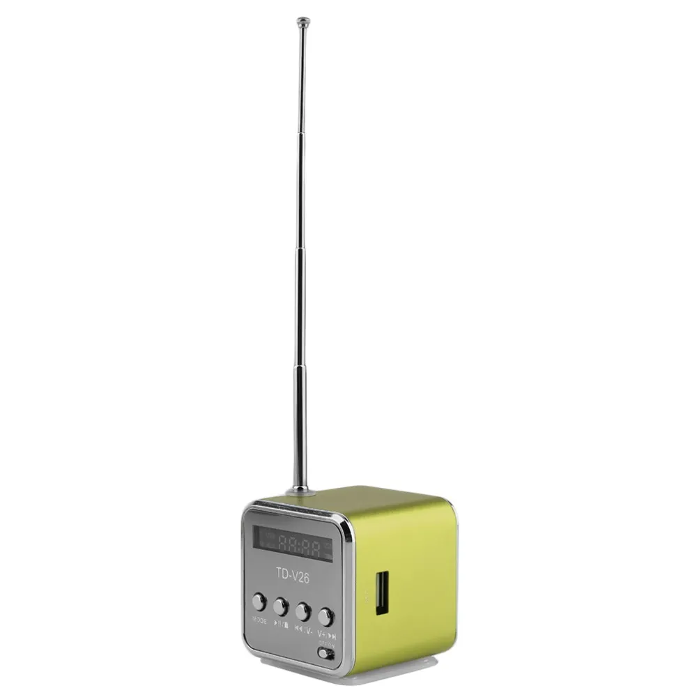 Only Love TDV26 TDV26 Portable Micro USB Mini stéréo Super Bass Haut-parleur Musique MP34 Antenne radio FM avec boîte de vente au détail avec écran LCD Scr7940570