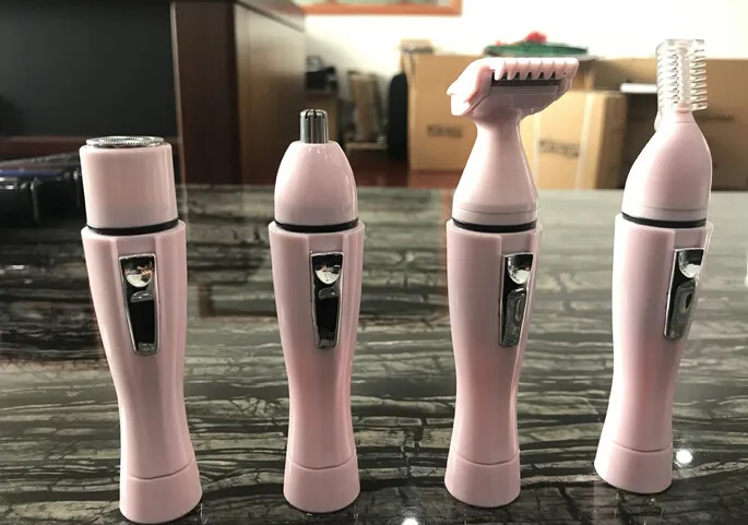 NOVA CHEGADA 4 em 1 MULHERES CLIPPERS E TRIMMERS modo de carregamento GUARNAR SEU ARMPIT CABELO NASAL CABELO PERN CABELO E ASSIM EM FRETE GRÁTIS