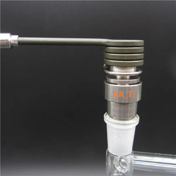 Universal Domeless Adjustable Titanium Nail 10mm 14mm & 18.8mm GR2 6in1 for 16mm electric heater coil smoking glass bubbler water pipes bong