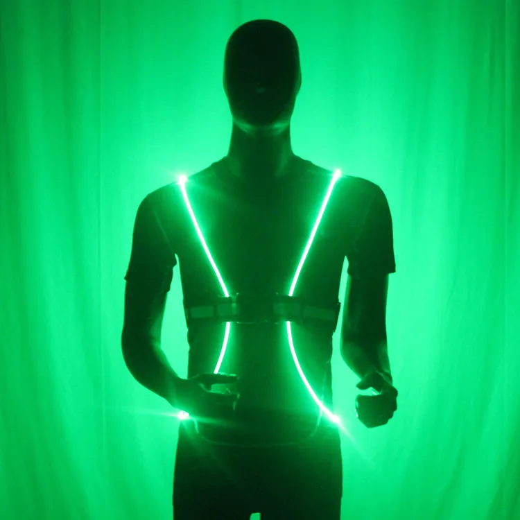 LED Running Vest Belt High Visibility With Reflective Belt for Safety Running and Cycling MK615358702