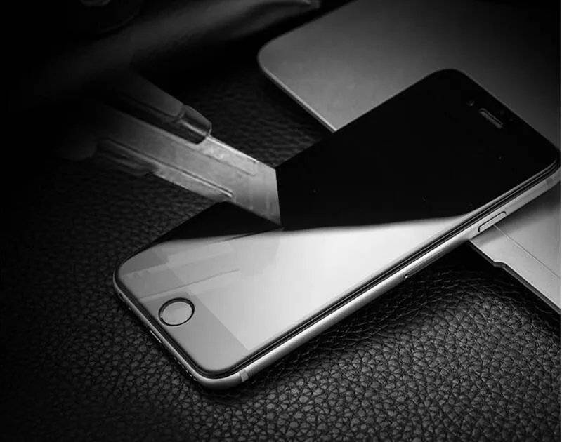 Für iPhone 7 Vollbildschutz aus gehärtetem Glas, 4D-Abdeckung mit gebogener Oberfläche, explosionsgeschützte gehärtete Glasfolie, 9H-Härte, Anti-Wasser-Öl