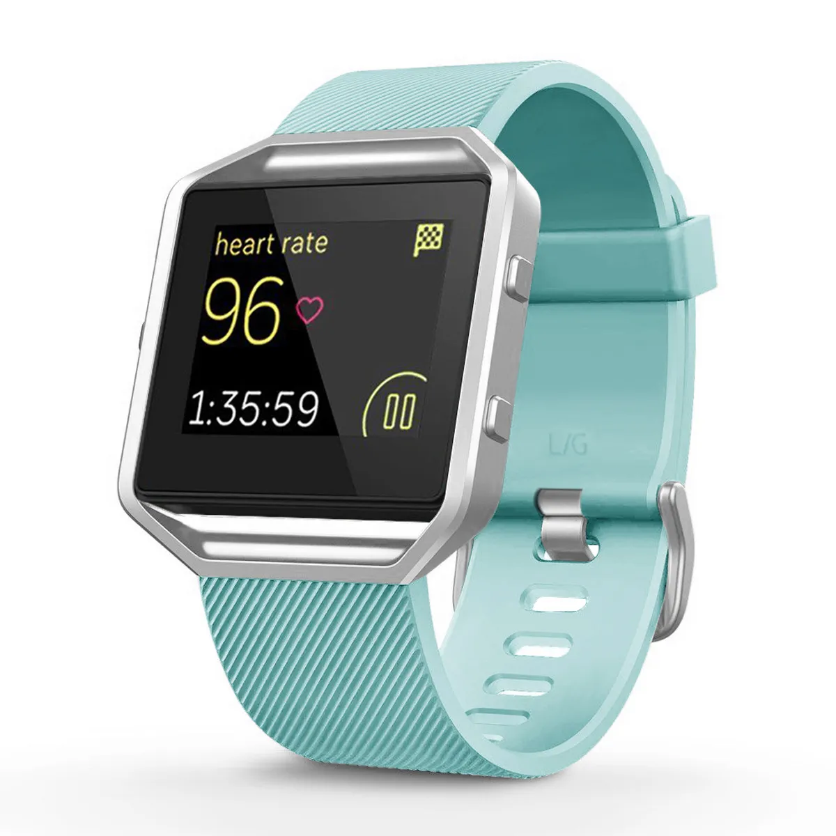 Melhor Qualidade 8 Cores de Luxo Pulseira de Silicone Pulseira Substituição Pulseira de Silicone Para Fitbit blaze Pulseira de Relógio Inteligente