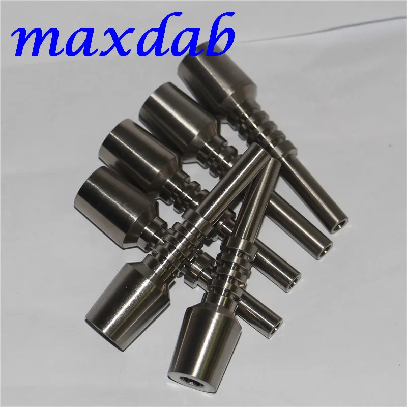 Hand tools Titanium Nail domeless Banger Nails Male 18mm Grade 2 Dab Straw Ti Tip Quartz Tips