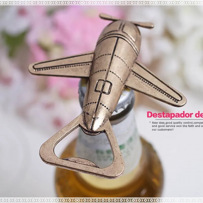 NEW ARRIVAL, 골동품 비행기 디자인 맥주 오프너 최고의 결혼 선물 및 파티 호의 병