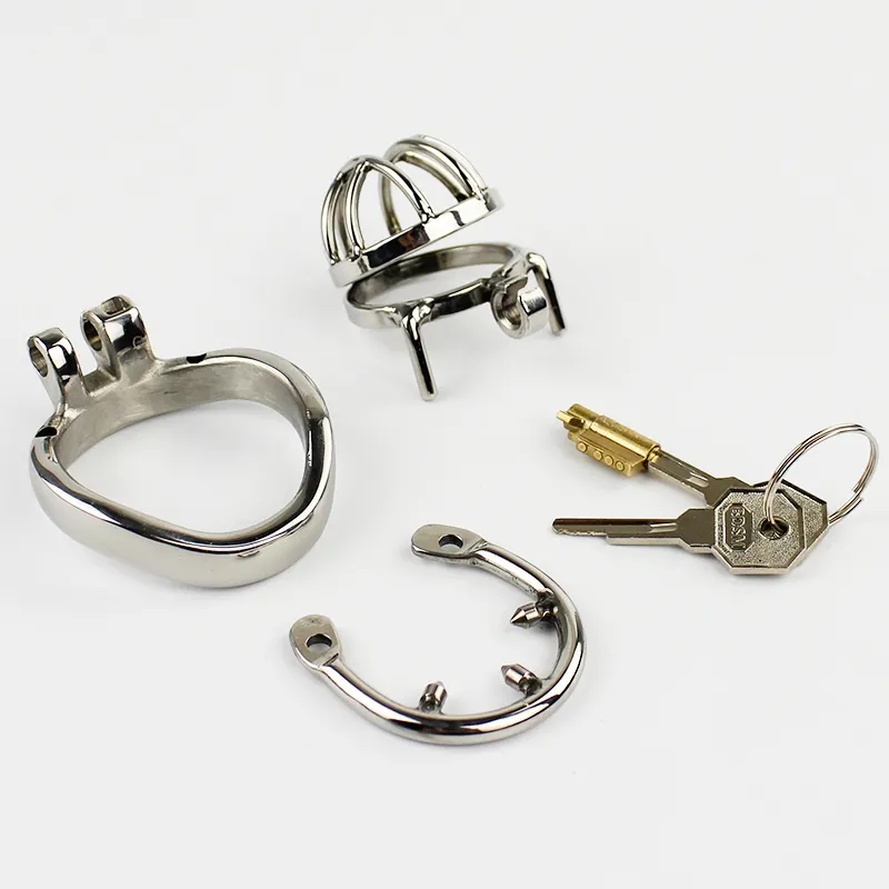 Stainless Steel Super Small Male Chastity Cage BDSM Sex Toys For Men Chastity Device 35mm Short Cage