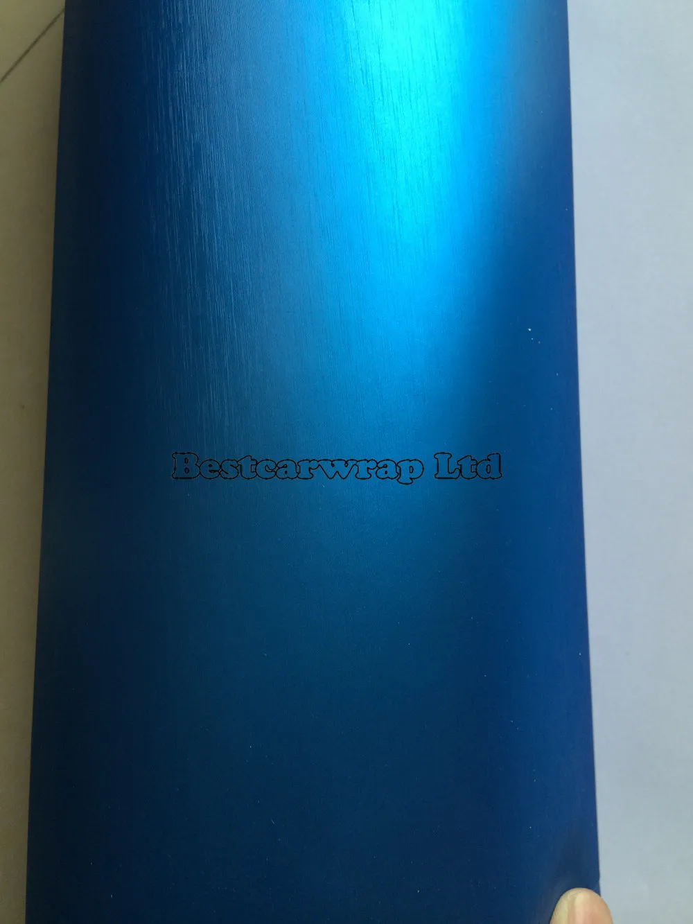 Titane bleu Brusehd chrome métallisé vinyle emballage de voiture vinyle avec film de libération d'air bateau/véhicule enveloppe couvre feuille taille 1.52x20m/rouleau