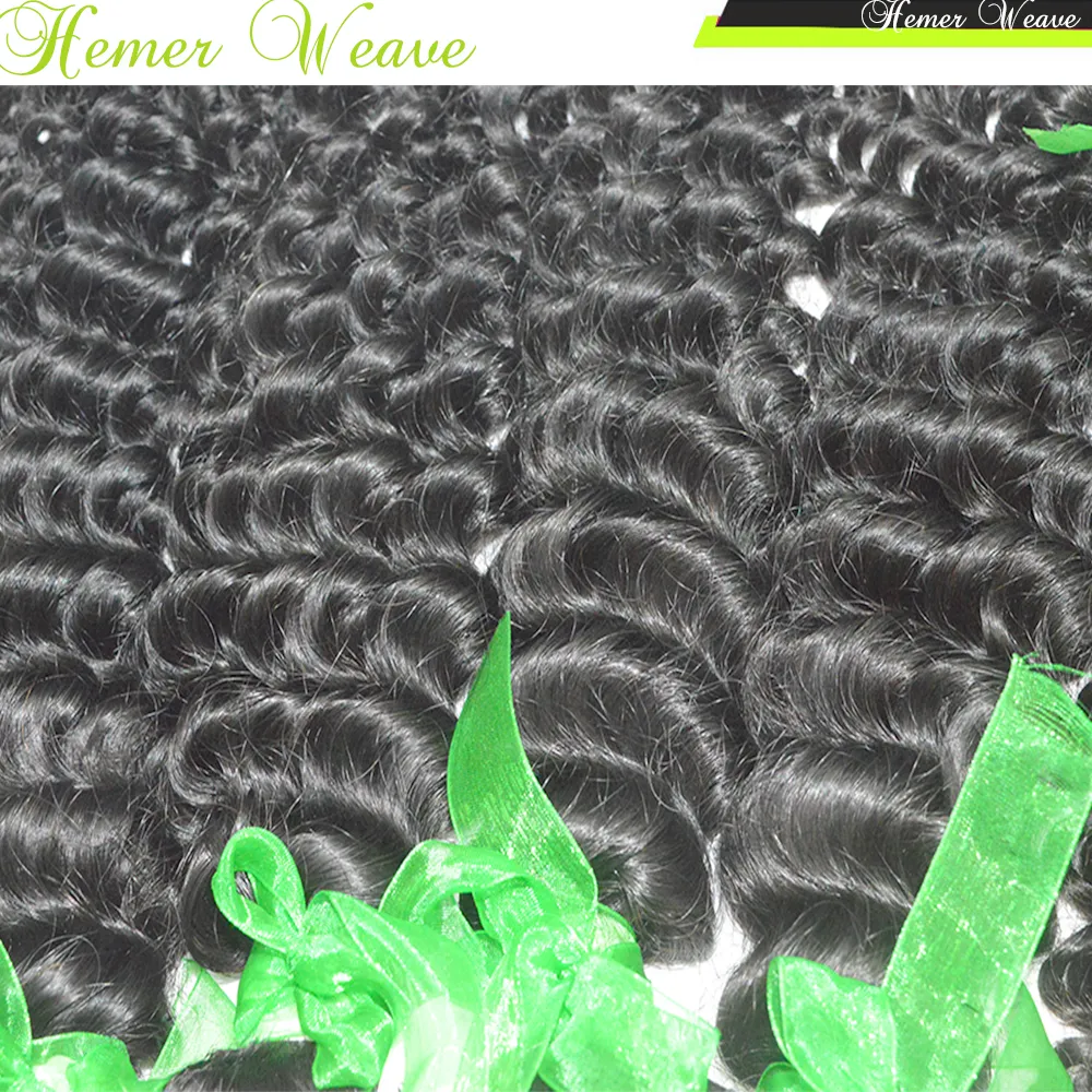 Dhgate Weave Shop Virgin未処理インドの巻き巻き巻き毛のレミーヘアエクステンション300gフルバンドル