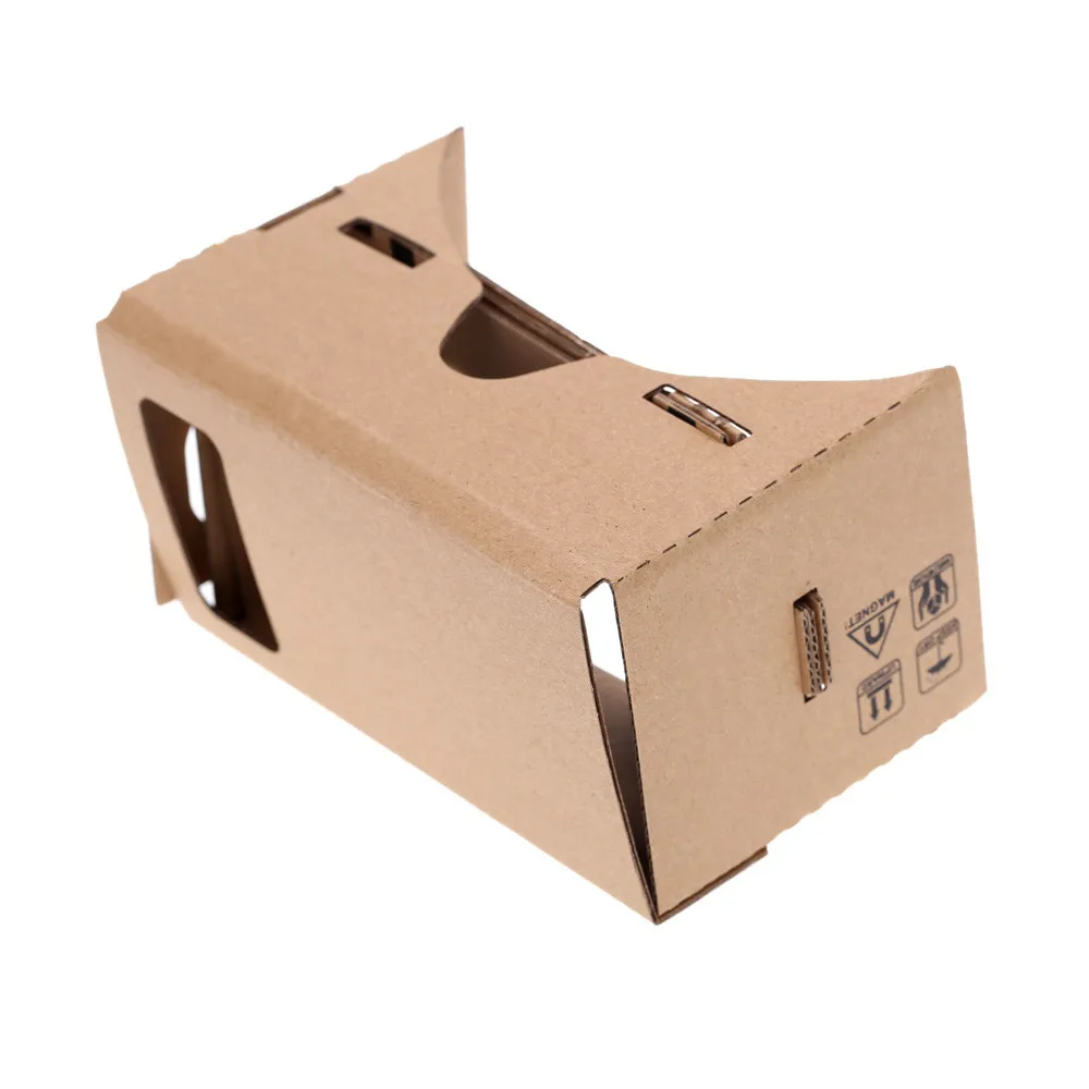 Google papelão 3d óculos diy telefone móvel realidade virtual 3d óculos não oficial papelão google papelão vr kit de ferramentas 3d glasse2670499