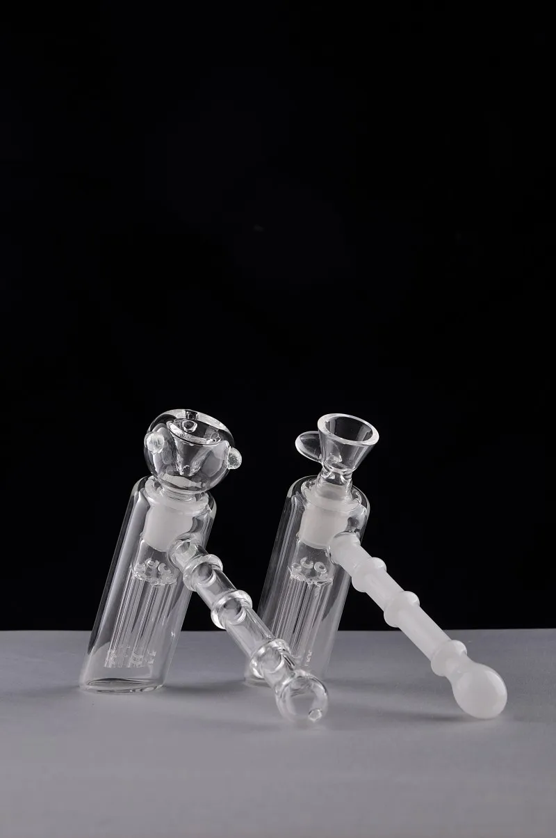 Huvudsakliga rökrör Pyrex Pipe Hammer Bubblers Glass med 6 arm perc duschhuvud