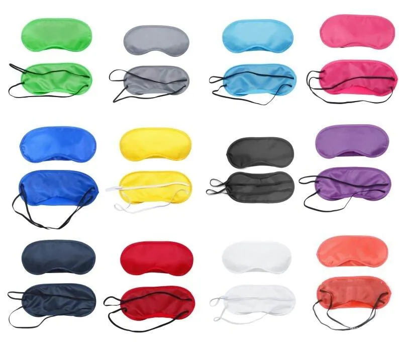 Travel Relax Eye Sleeping Mask Satin Blindfold Soft Eye Shade Nap Cover Blindfold Sleeping Soft Eye Mask Shade Cover