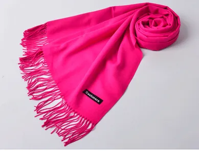 30st Höst Vinter Högkvalitativ kvinna ull Spinning Scarf Ladies Pure Färg Purl Håll Varm Scarf 200 * 65cm Gratis frakt