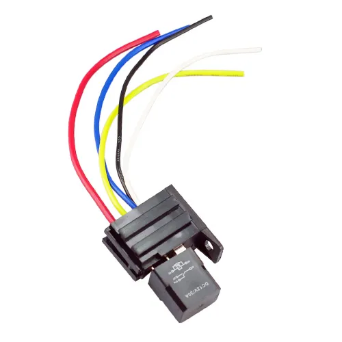 Car Relay 12V 30A SPST Relay 5 Pin with Socket 5 Prong 5 Wire Kit for Electric Fan Fuel Pump Horn Universal