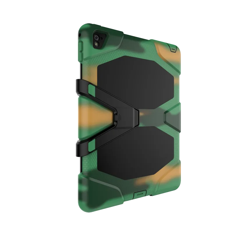 Tablet PC-fodral till iPad PRO 9.7In Militär Extreme Tunga Stödskyddsskyddande Skal med Skärmskydd Kickstand Stativ Cover