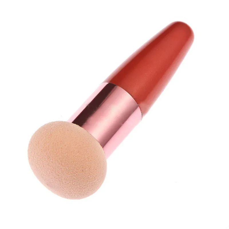 Powder Puff Mushroom Makeup Sponge with Handle Foundation Blending Beauty Sponge Dry & Wet Use for Powder Cream or Liquid Makeup Tools