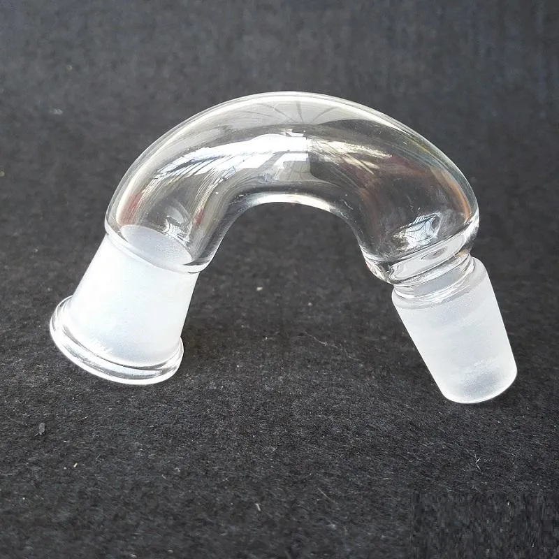 Detaljhandel V-formad glasadapter 14 mm hona till 14 mm hanskarv för vattenrör i glasbong gratis frakt