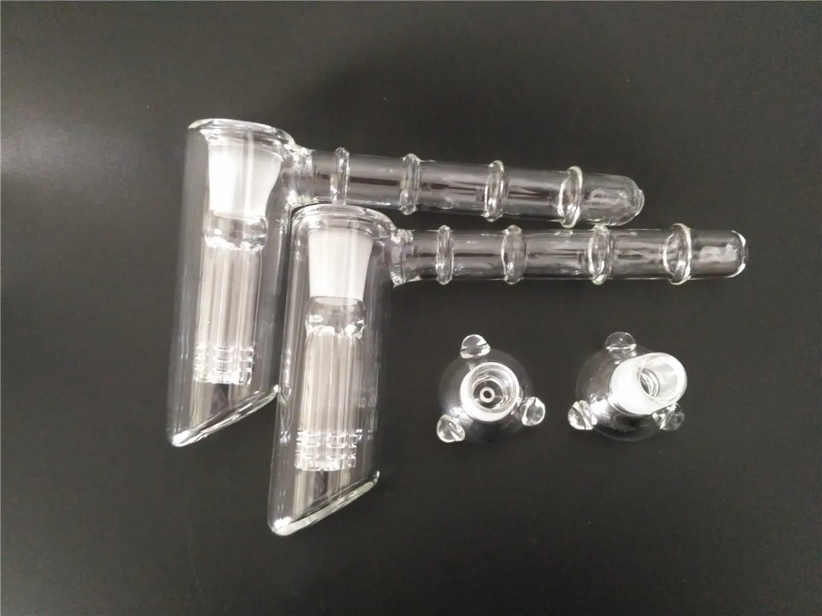 新しい18.8mmガラスボーン6アーム喫煙パイプPercガラスパーコレーターバブラーアッシュキャッチャー水道パイプガラスハンマーボッツ