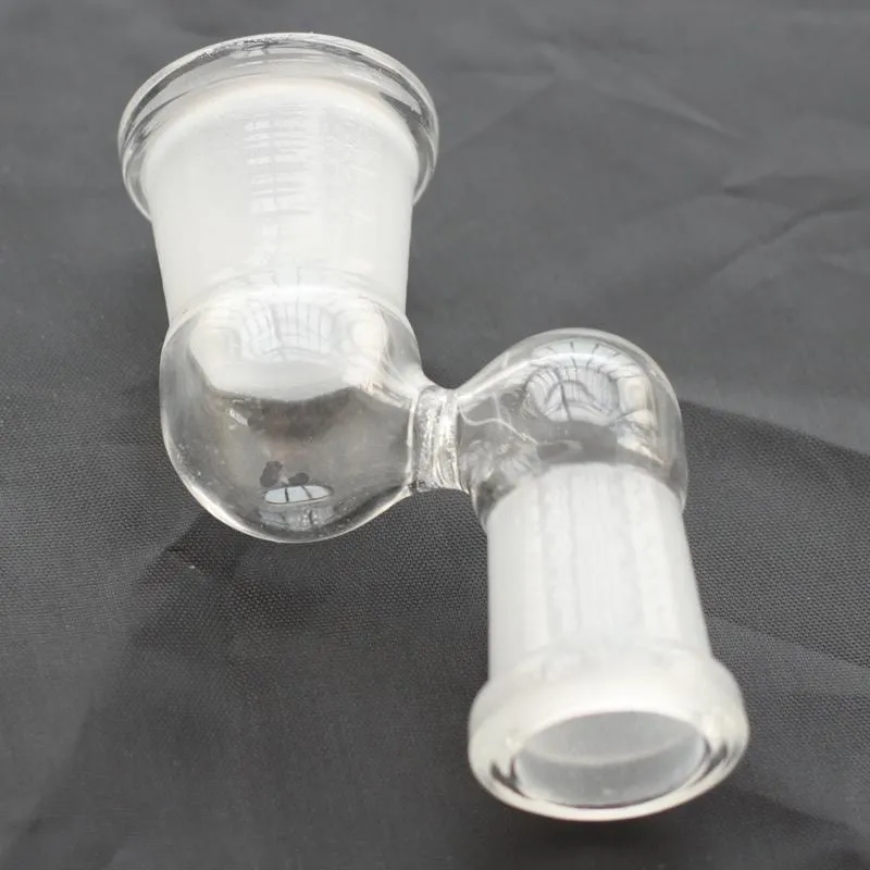 en stock 90 degrés verre drop down adaptateur accessoires fumeurs femelle mâle 14mm 18mm à 14mm 18mm femelle mâle rapide