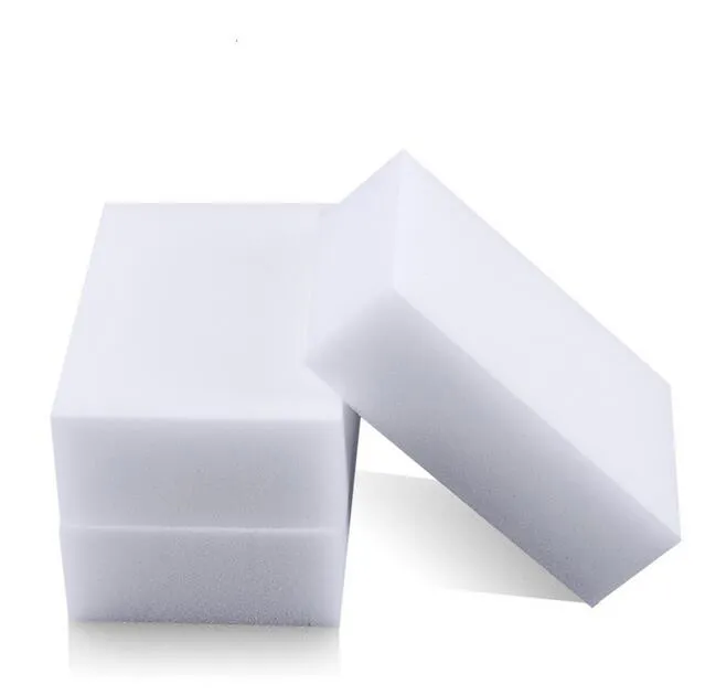 White Magic Melamine Sponges 100-Piece/Lot Cleaning Eraser Multifunktionellt hushållskök Rengöringsförsörjning