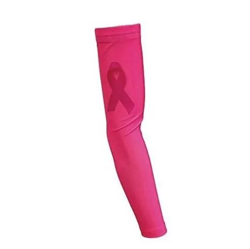 DHL Darmowa wysyłka 100pcs raka piersi Awareness Baseball Ramię rękaw Różowy. Duży rozmiar dla dorosłych