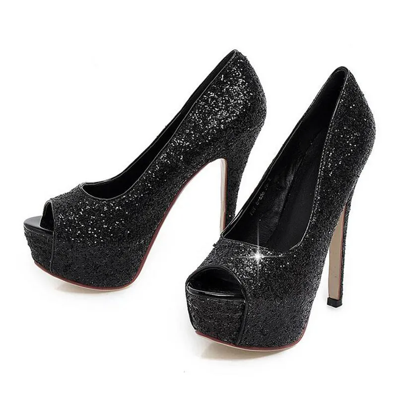 Mode Lady magnifique discothèque chaussures de soirée super talons sandales femme chaussures habillées or mariage robe de mariée chaussures Peep Toes209A