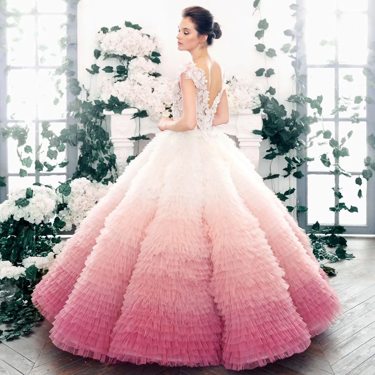 hot pink and white wedding dress Hot pink and white wedding dresses
