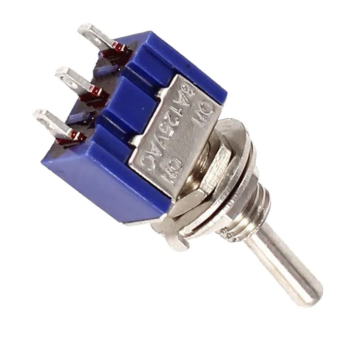 Mini MTS-102 3-Pin SPDT ON-ON 6A 125 VAC Interruptores de Alternância NOVO B00282