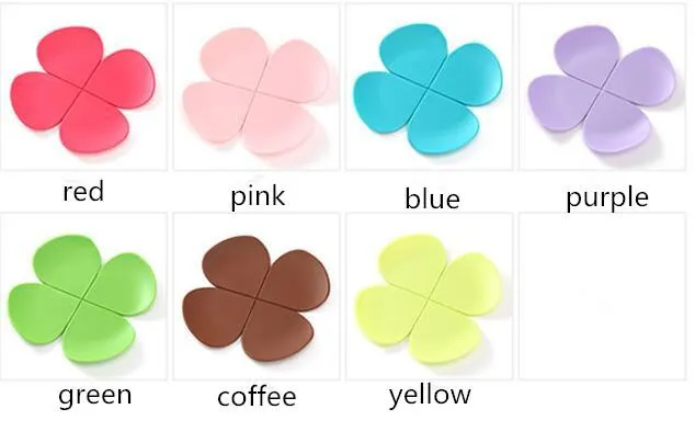 Ny ankomst 3D blandade färger Flower Petal Shape Cup Coaster Tea Coffee Cup Mat Table Decor Drable Pretty Drink Accsary