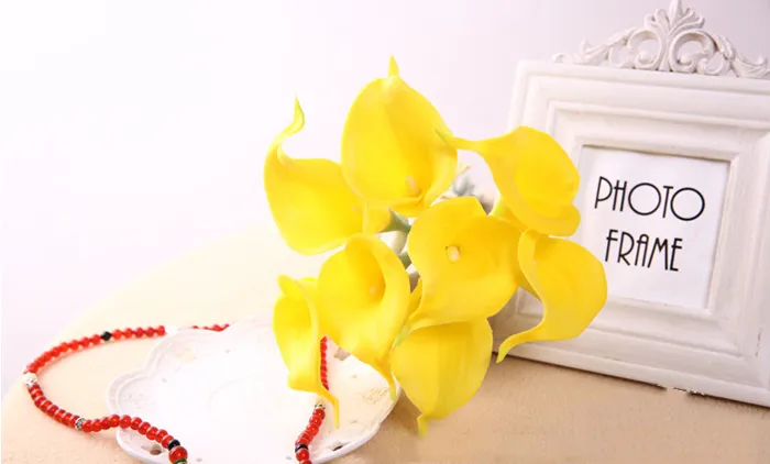 Wholesale Real Touch Decorative Artificial Flowers Calla lily Bouquets Artificial Wedding Bouquet Party Supplies 