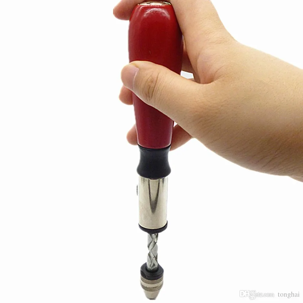 Mini Spiral Hand Drill Full Metal Hand Twist Drill Manual Punch