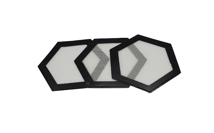 Tapis de cuisson en Silicone antiadhésif de qualité alimentaire, forme hexagonale, feuilles de tamponnage 258g